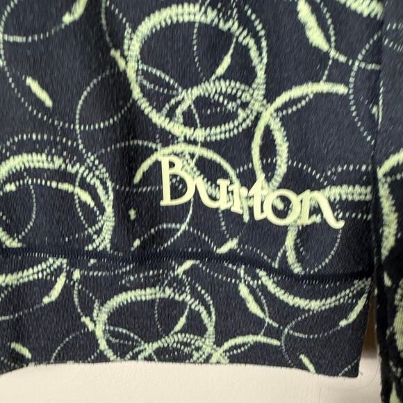 Burton Mid Weight Dryride Base Layer SZ M Women Black Swirl Ski Snowboard - Picture 3 of 6